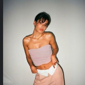 Zara bustier crop top